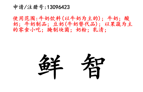 昆明商標(biāo)注冊(cè)公司出售商標(biāo)：鮮智 29類(lèi)